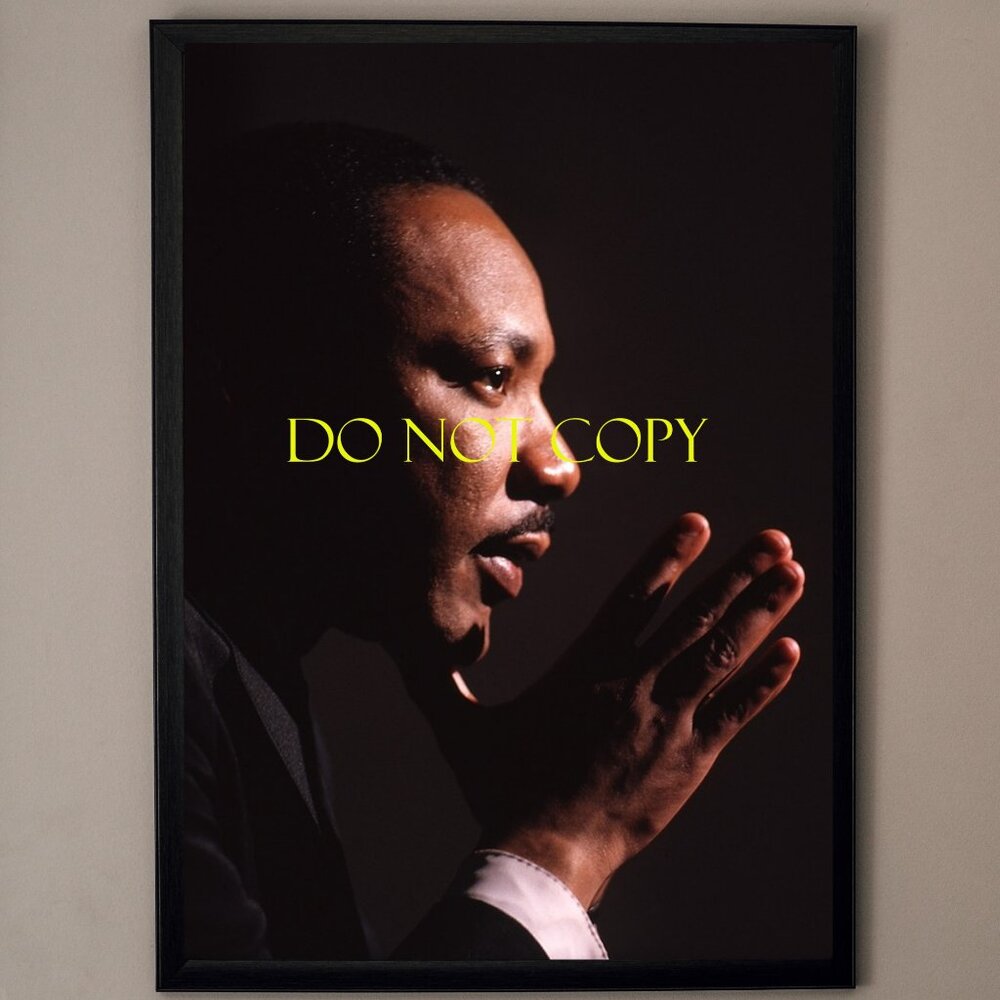 Martin Luther King Jr. Inspirational Framed Art 8.5x11